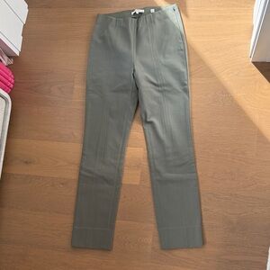 Vince cotton blend stitch front seam legging in light green